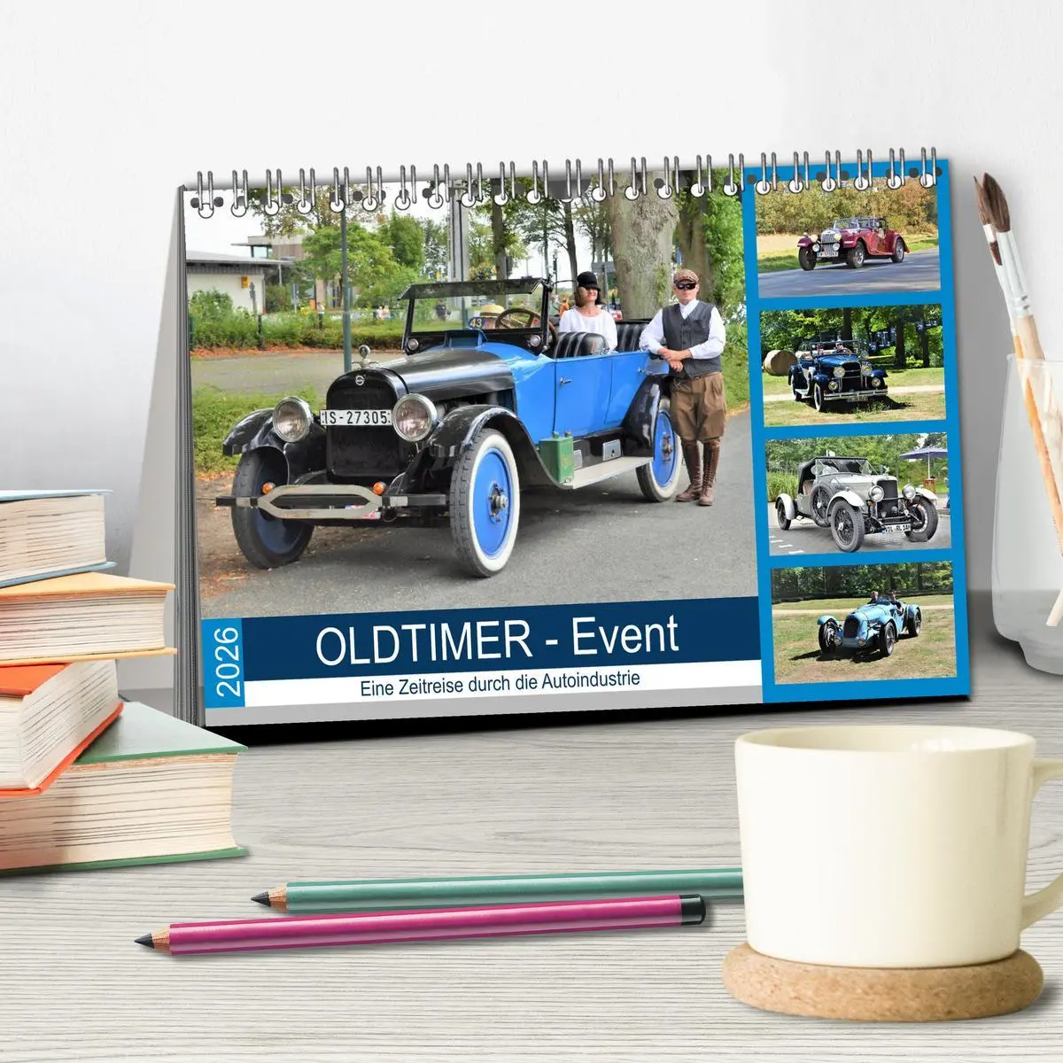Bild: 9783457697306 | OLDTIMER-Event (Tischkalender 2026 DIN A5 quer), CALVENDO...
