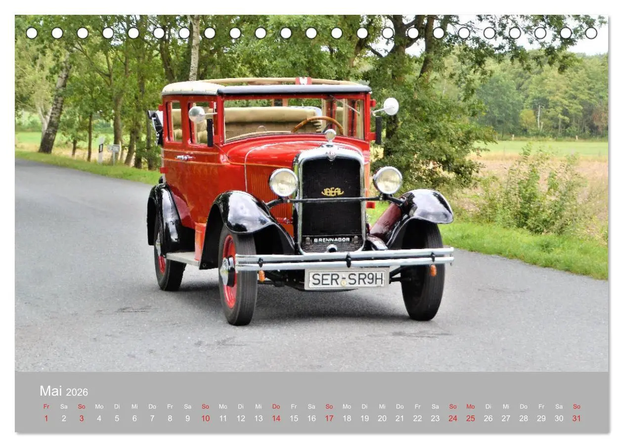 Bild: 9783457697306 | OLDTIMER-Event (Tischkalender 2026 DIN A5 quer), CALVENDO...