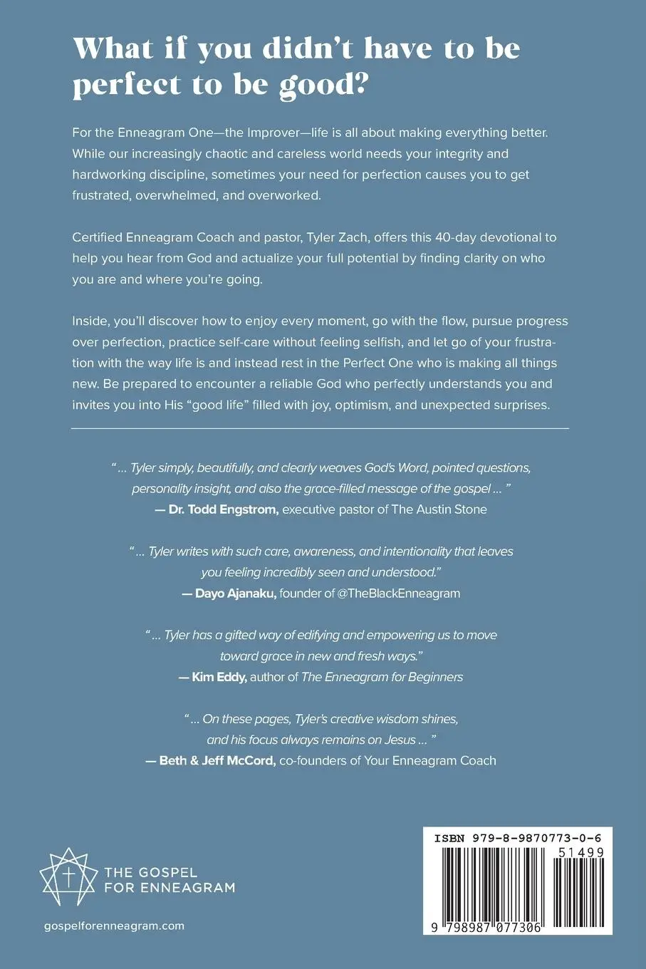 Rückseite: 9798987077306 | The Gospel for Improvers | Tyler Zach | Taschenbuch | Englisch | 2022
