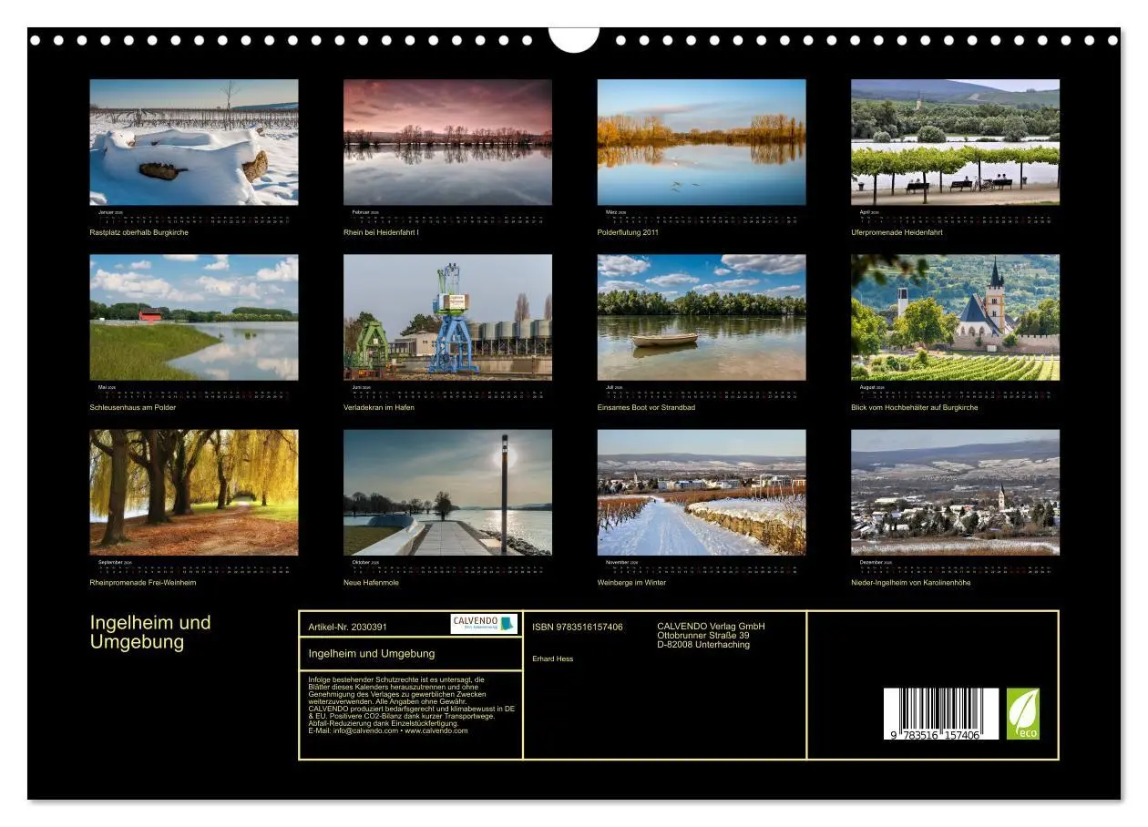 Bild: 9783516157406 | Ingelheim und Umgebung (Wandkalender 2026 DIN A3 quer), CALVENDO...