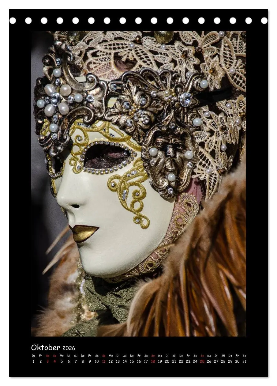 Bild: 9783516467406 | Venezianische Masken HALLia VENEZia Schwäbisch Hall (Tischkalender...