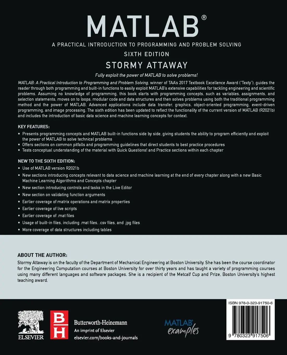 Rückseite: 9780323917506 | MATLAB | A Practical Introduction to Programming and Problem Solving