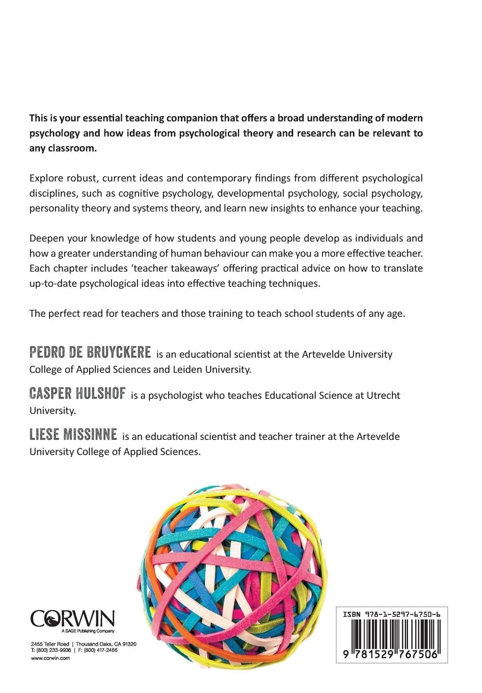 Rückseite: 9781529767506 | The Psychology of Great Teaching | Pedro De Bruyckere (u. a.) | Buch
