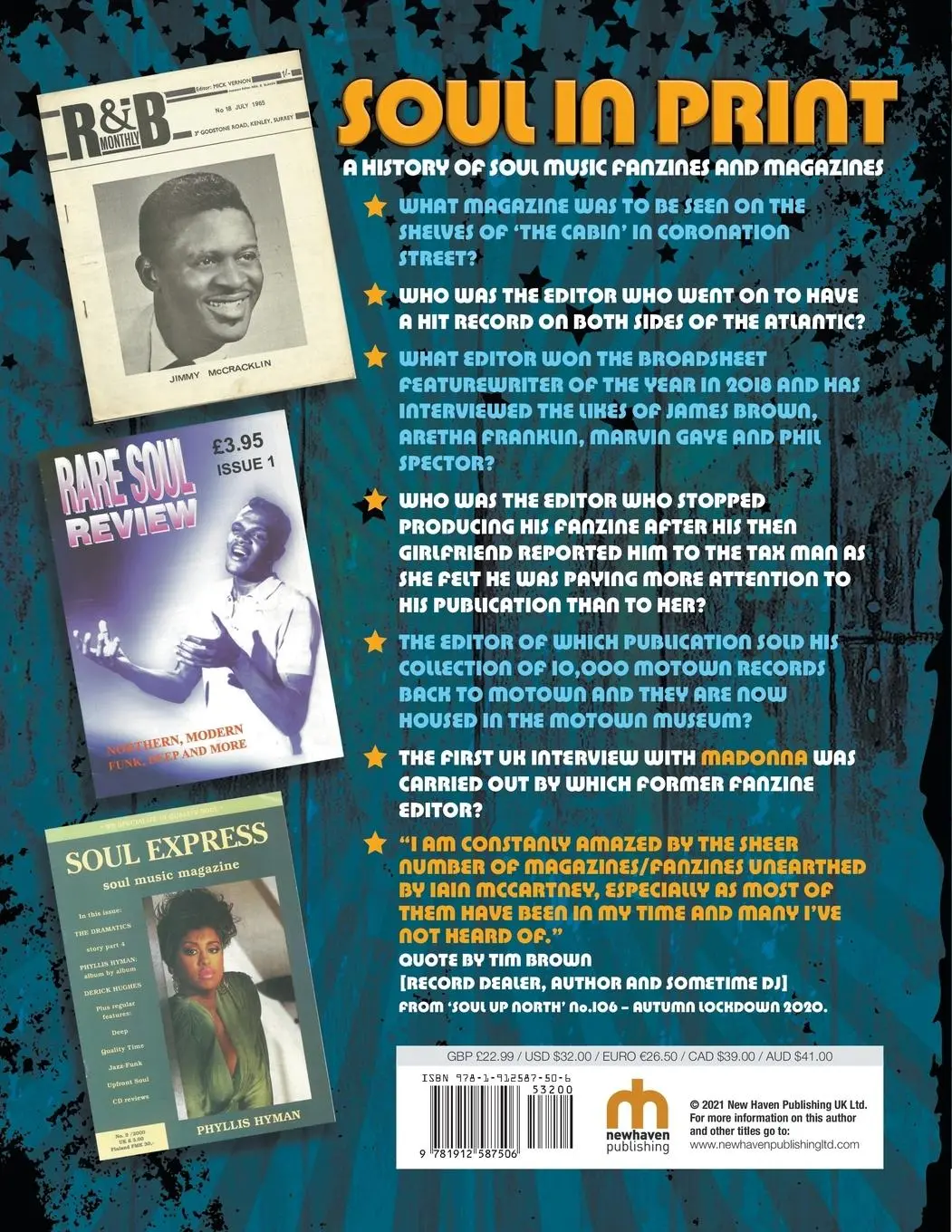 Rückseite: 9781912587506 | Soul in Print | Iain Mccartney | Taschenbuch | Englisch | 2021