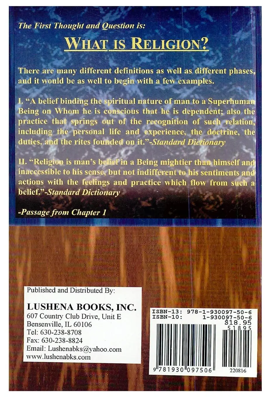 Rückseite: 9781930097506 | The Origin &amp; Evolution of Religion | Albert Churchward | Taschenbuch