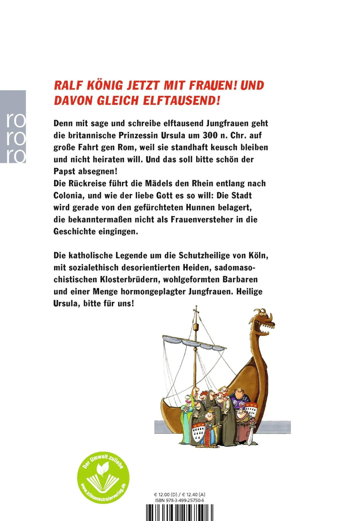 Rückseite: 9783499257506 | Elftausend Jungfrauen | Ralf König | Taschenbuch | 192 S. | Deutsch