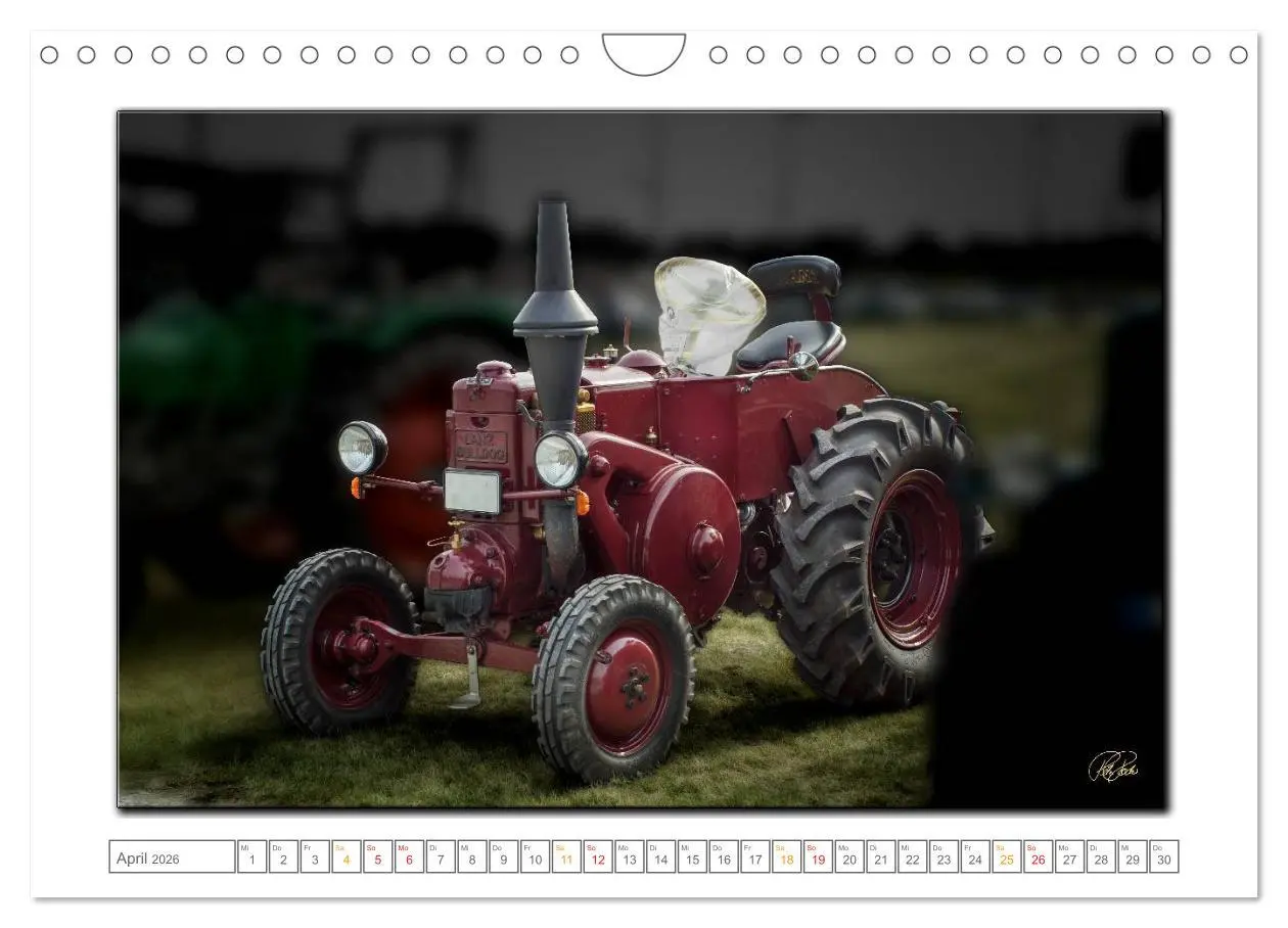 Bild: 9783516077506 | Oldtimer - Traktor Liebe (Wandkalender 2026 DIN A4 quer), CALVENDO...