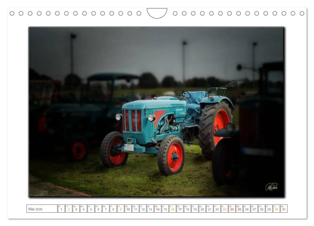 Bild: 9783516077506 | Oldtimer - Traktor Liebe (Wandkalender 2026 DIN A4 quer), CALVENDO...