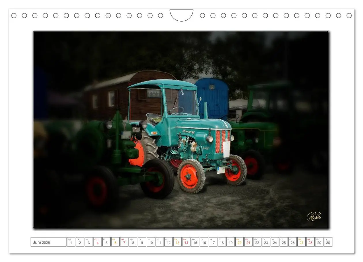 Bild: 9783516077506 | Oldtimer - Traktor Liebe (Wandkalender 2026 DIN A4 quer), CALVENDO...