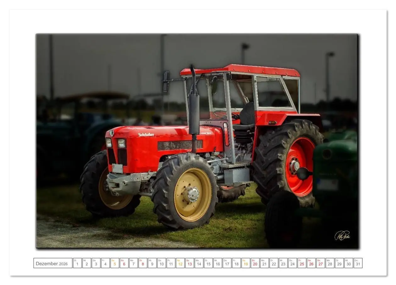 Bild: 9783516077506 | Oldtimer - Traktor Liebe (Wandkalender 2026 DIN A4 quer), CALVENDO...