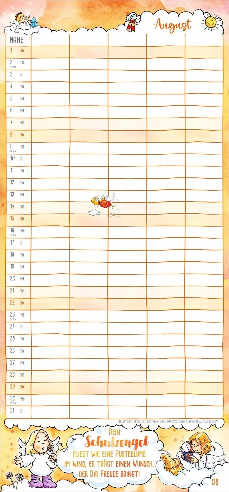 Bild: 9783756417506 | times&amp;more Schutzengel Familienplaner 2027 | Heye | Kalender | 13 S.