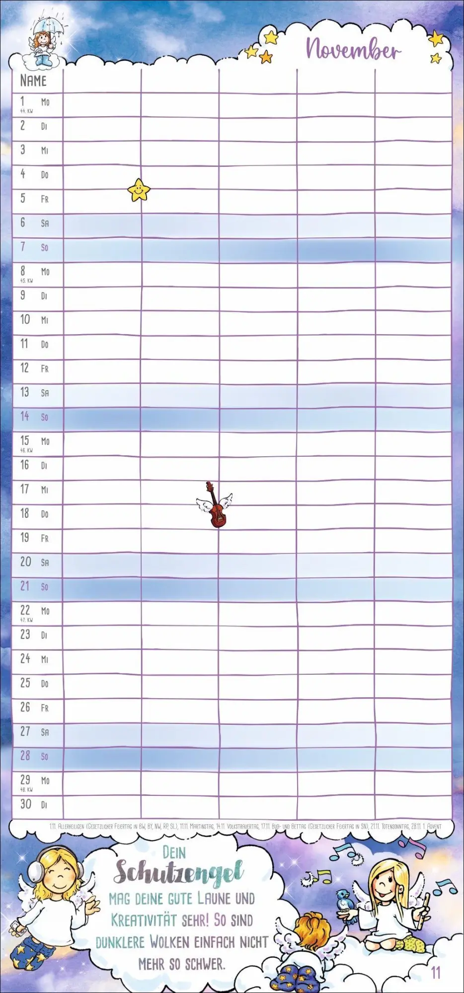 Bild: 9783756417506 | times&amp;more Schutzengel Familienplaner 2027 | Heye | Kalender | 13 S.