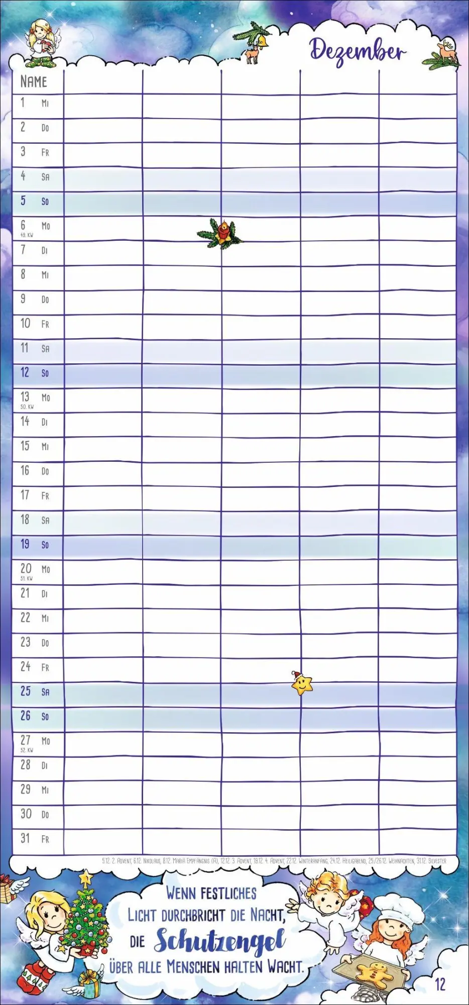 Bild: 9783756417506 | times&amp;more Schutzengel Familienplaner 2027 | Heye | Kalender | 13 S.