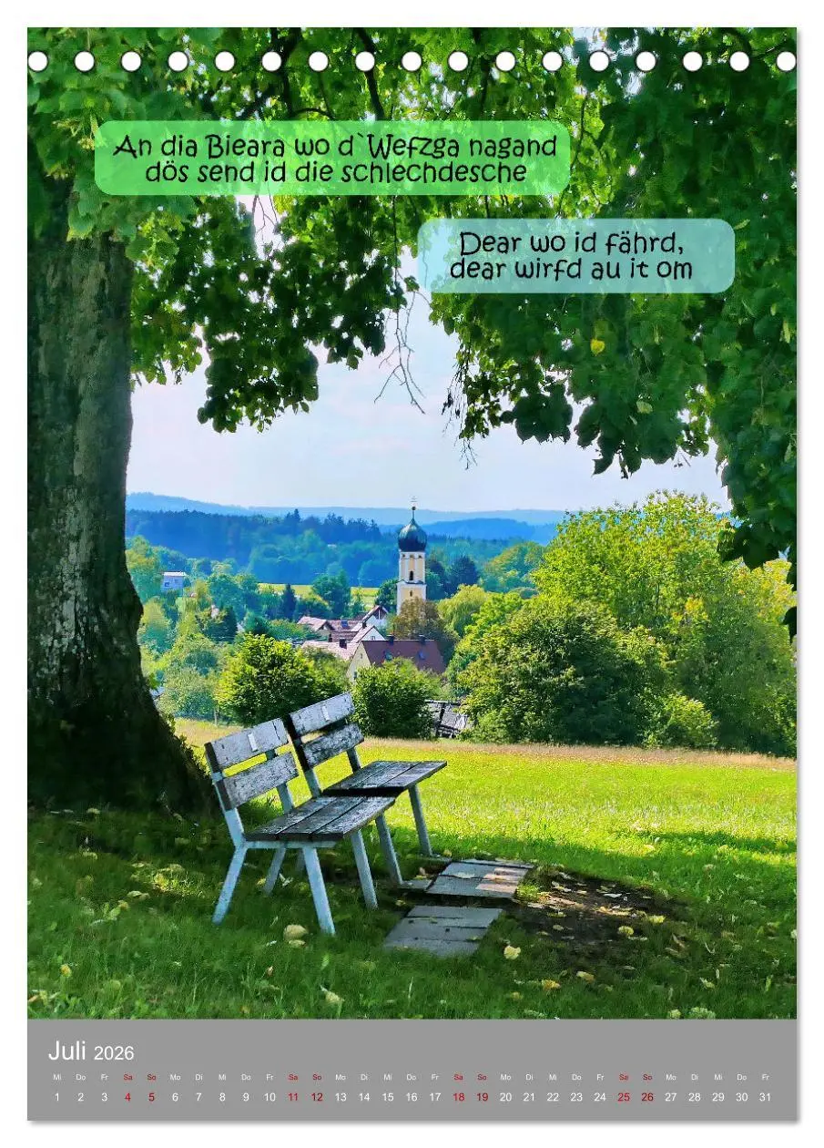 Bild: 9783457287606 | Schwäbische Sprichwörter Oifach g`redt (Tischkalender 2026 DIN A5...