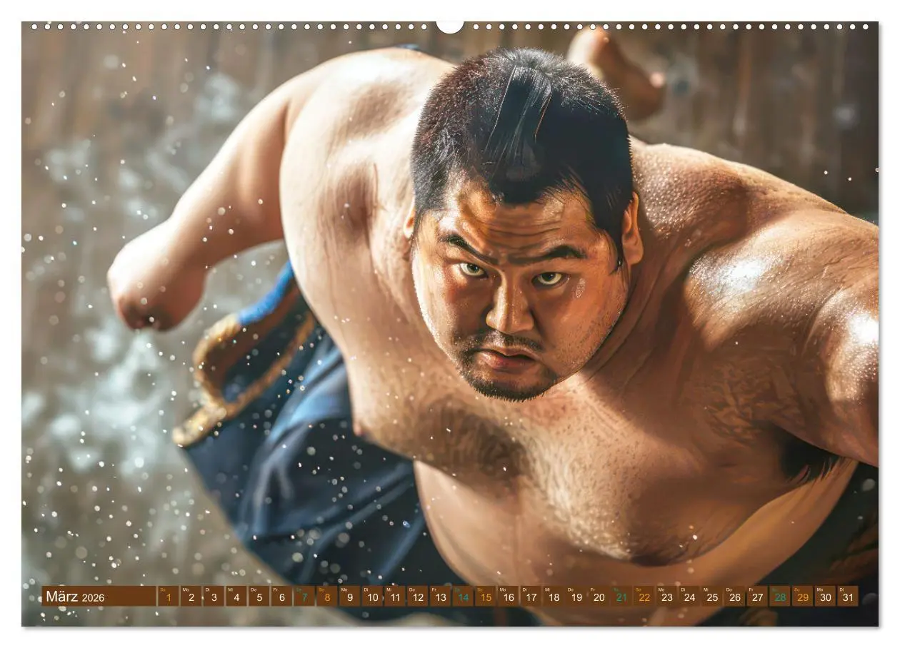 Bild: 9783457427606 | Sumo - Japans schwere Ringer (Wandkalender 2026 DIN A2 quer),...