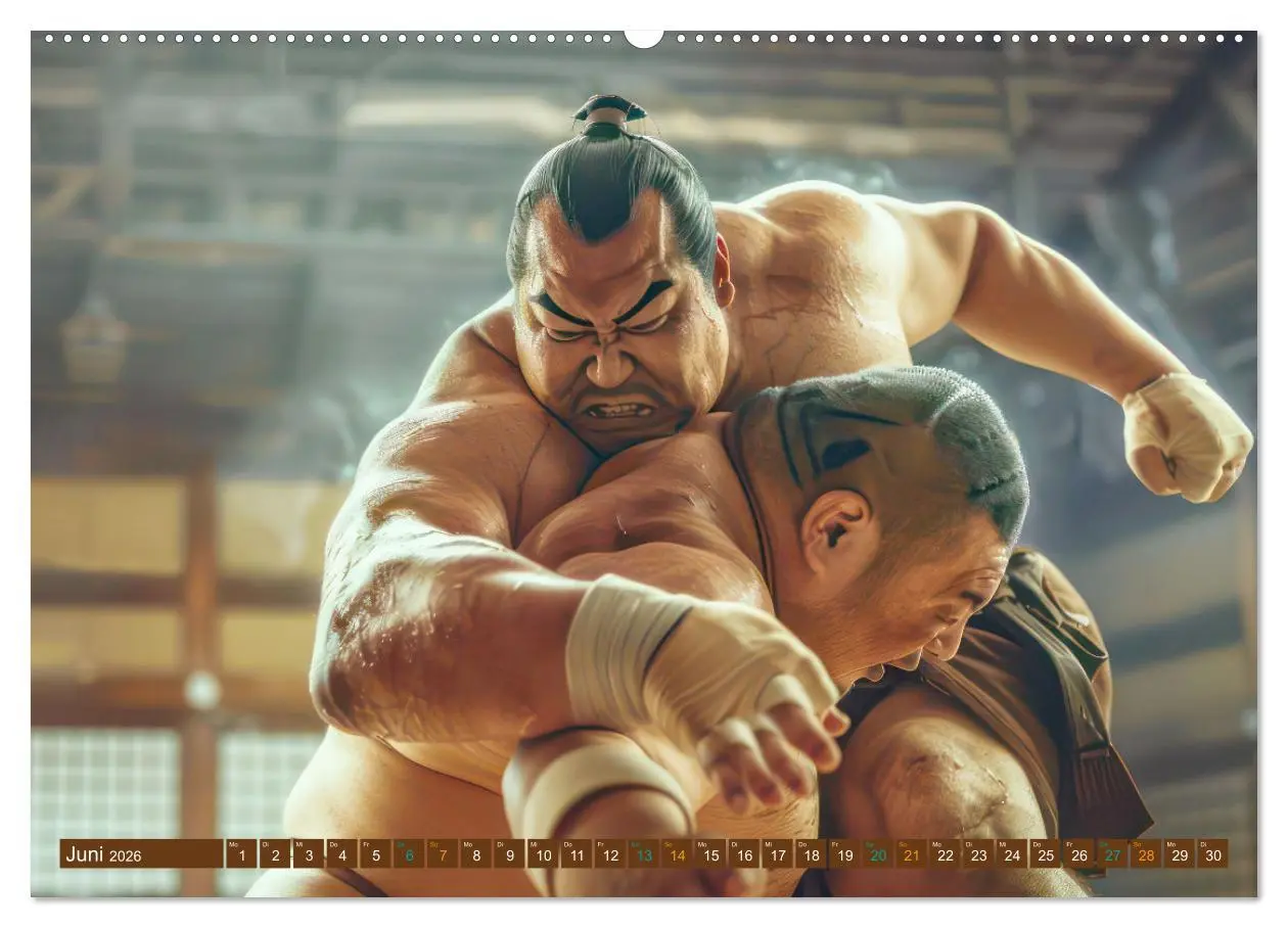 Bild: 9783457427606 | Sumo - Japans schwere Ringer (Wandkalender 2026 DIN A2 quer),...