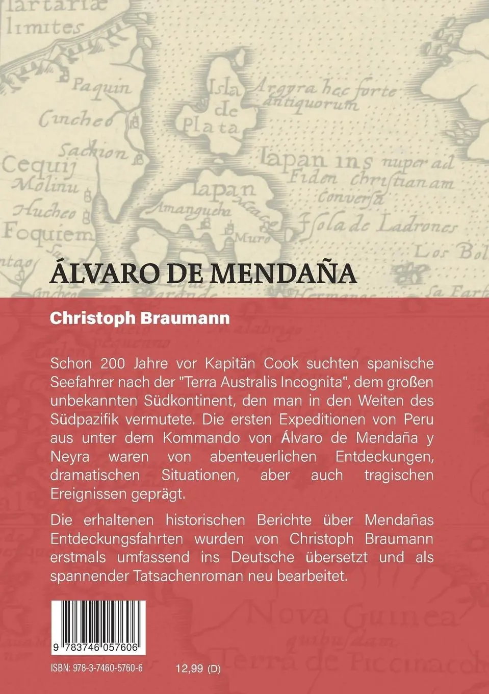 Rückseite: 9783746057606 | A¿lvaro de Mendan¿a - Auf der Suche nach der Terra Australis Incognita