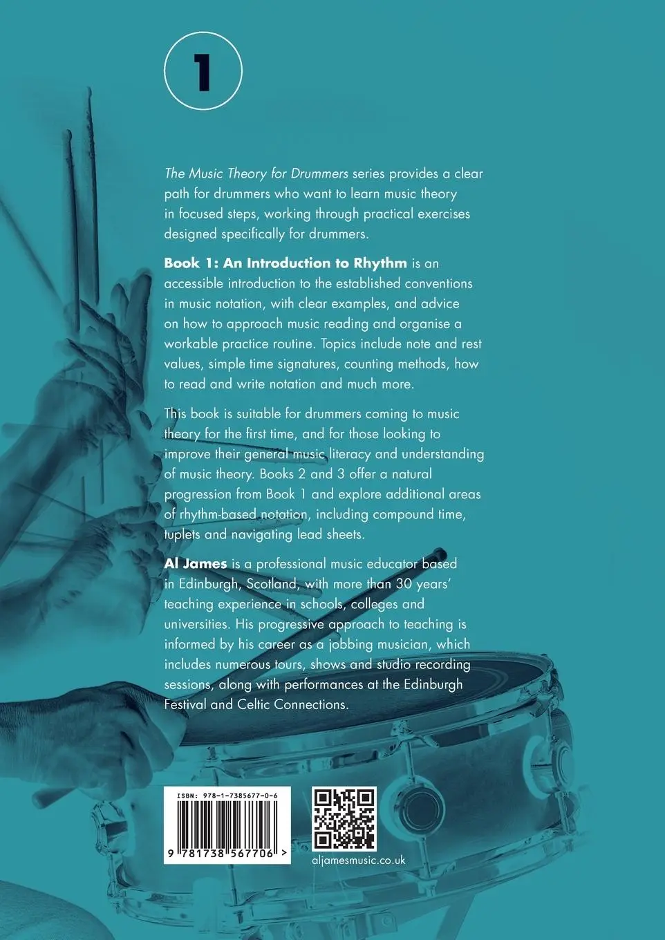 Rückseite: 9781738567706 | Music theory for drummers Book 1 | An introduction to rhythm | James