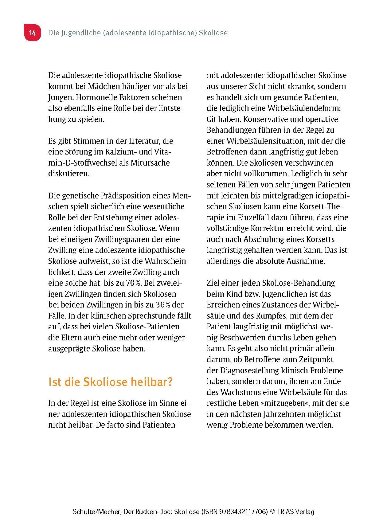 Bild: 9783432117706 | Der Rücken-Doc: Skoliose | Tobias L. Schulte (u. a.) | Taschenbuch
