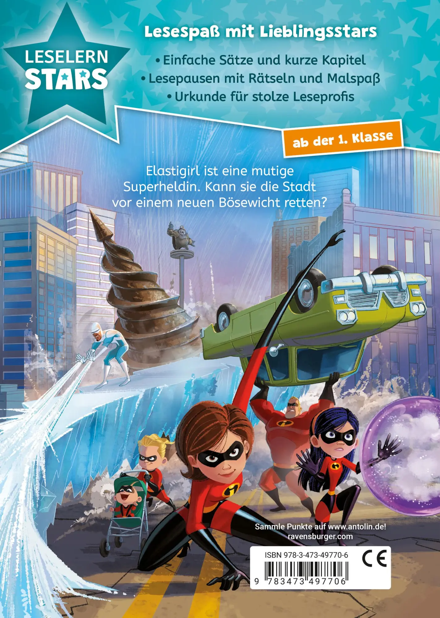 Rückseite: 9783473497706 | Leselernstars: Disney / Pixar - Die Unglaublichen 2 | Sarah Dalitz