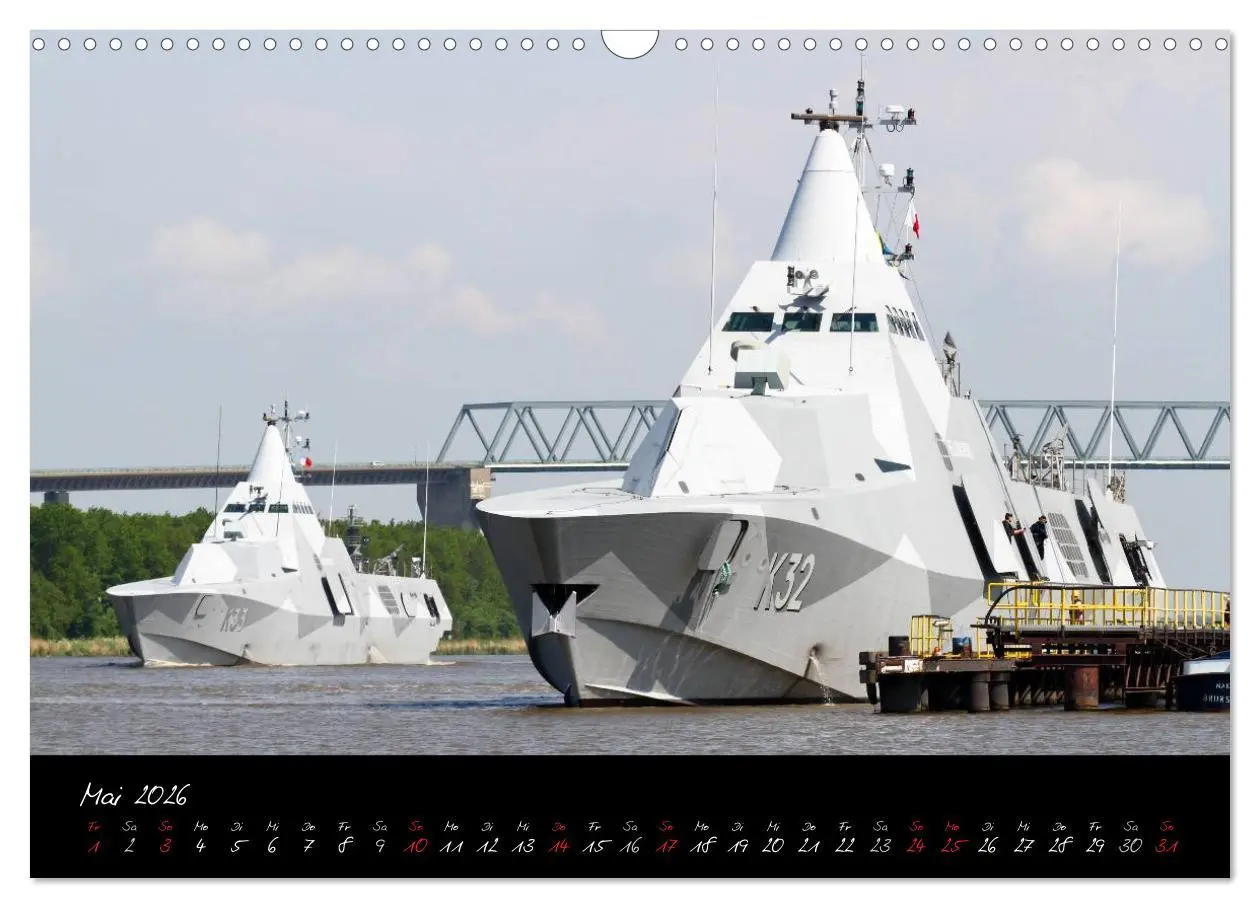 Bild: 9783516127706 | Schiffe - Unterwegs in Norddeutschland (Wandkalender 2026 DIN A3...