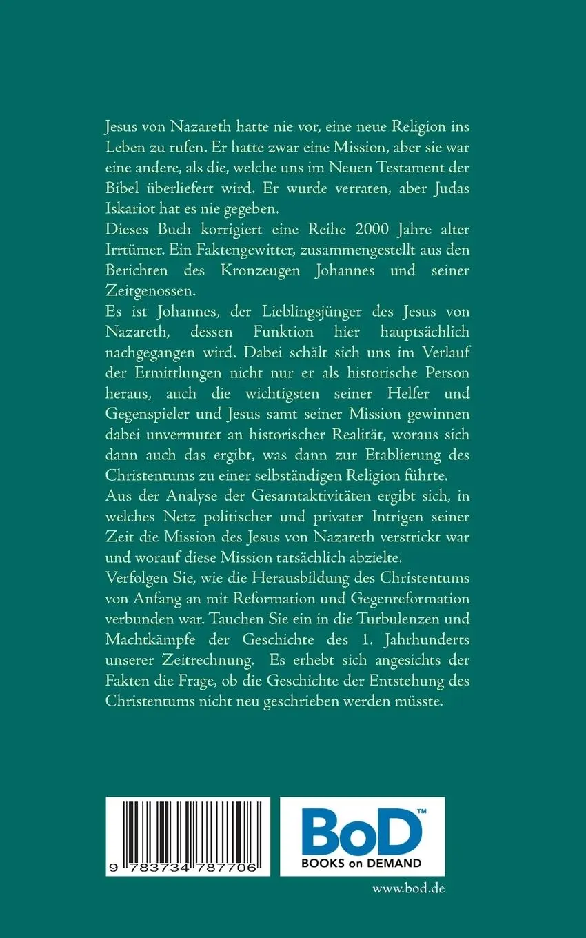 Rückseite: 9783734787706 | Die Erfinder des Christentums | Eine Ermittlung | Hans-Georg Weiske