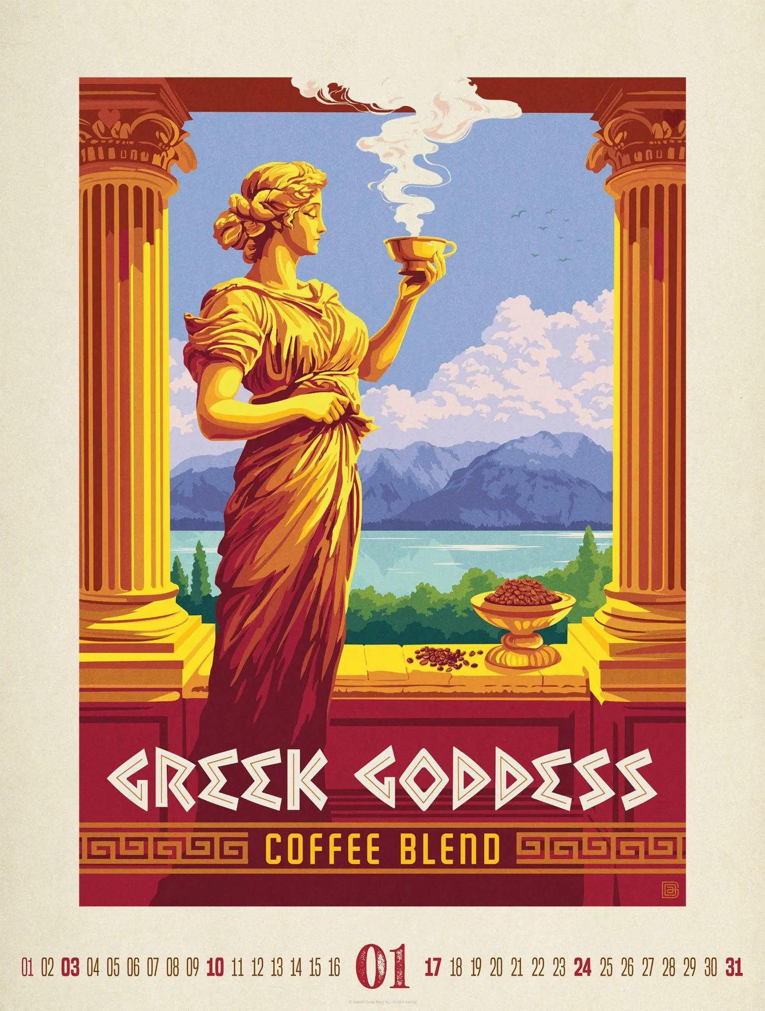 Bild: 9783838427706 | Coffee Time Kaffee-Plakate-Kalender 2027 | Ackermann Kunstverlag GmbH