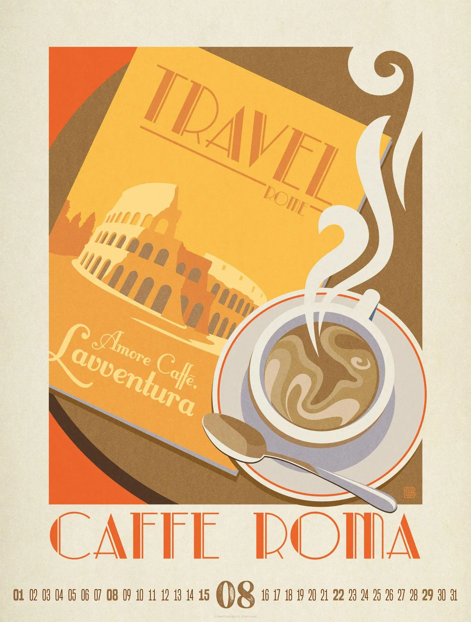 Bild: 9783838427706 | Coffee Time Kaffee-Plakate-Kalender 2027 | Ackermann Kunstverlag GmbH