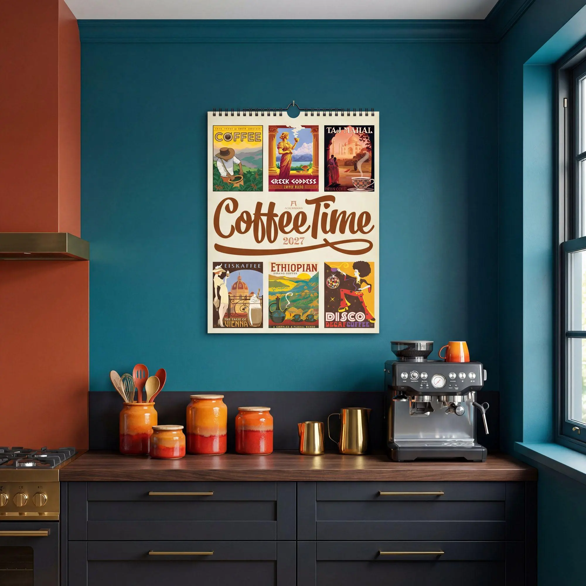 Bild: 9783838427706 | Coffee Time Kaffee-Plakate-Kalender 2027 | Ackermann Kunstverlag GmbH