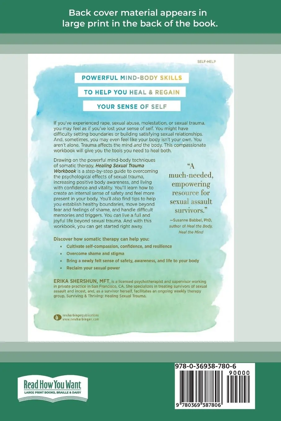 Rückseite: 9780369387806 | Healing Sexual Trauma Workbook | Erika Shershun | Taschenbuch | 2021