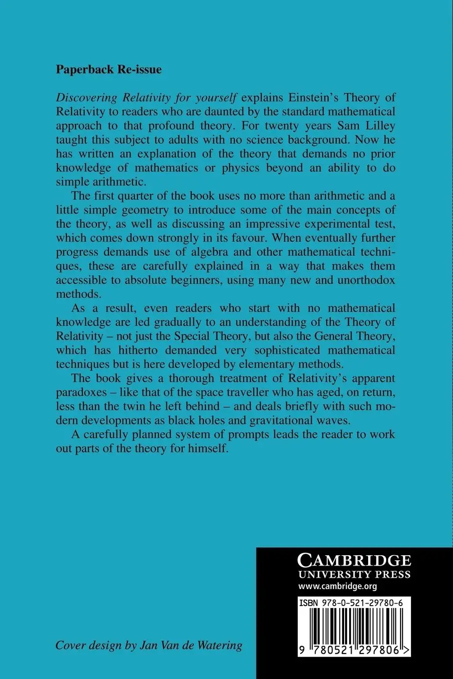 Rückseite: 9780521297806 | Discovering Relativity Yrse | Sam Lilley (u. a.) | Taschenbuch | 2008