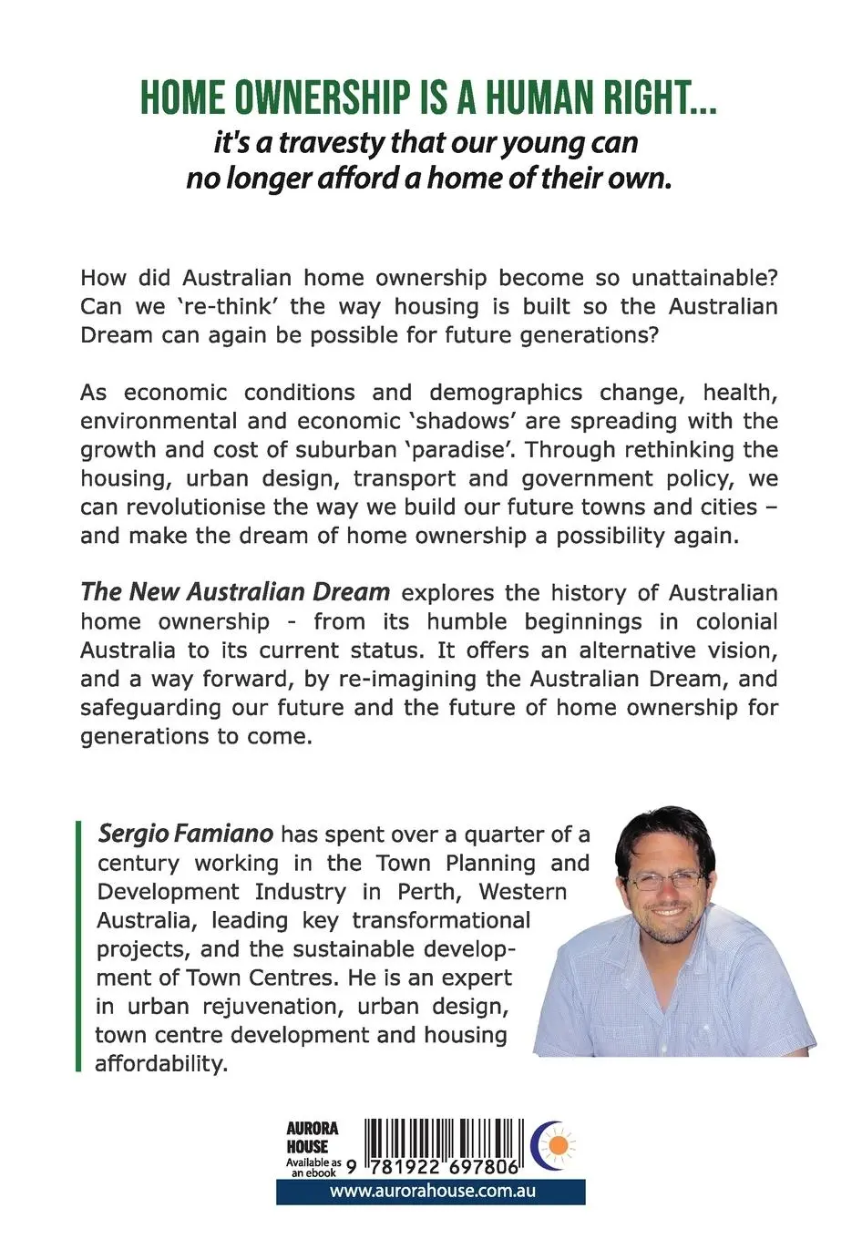 Rückseite: 9781922697806 | The New Australian Dream | Sergio Famiano | Taschenbuch | Englisch