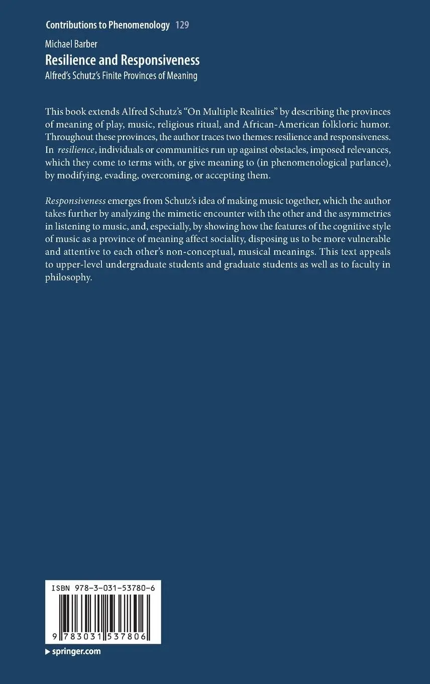 Rückseite: 9783031537806 | Resilience and Responsiveness | Michael Barber | Buch | x | Englisch