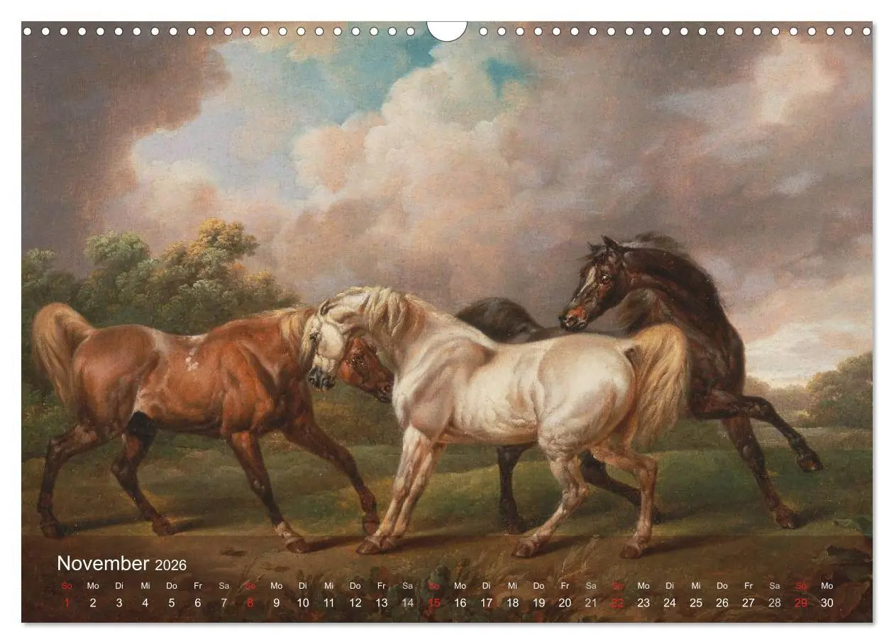 Bild: 9783516117806 | Pferde-Ölgemälde - Die Kunst der alten Meister (Wandkalender 2026...