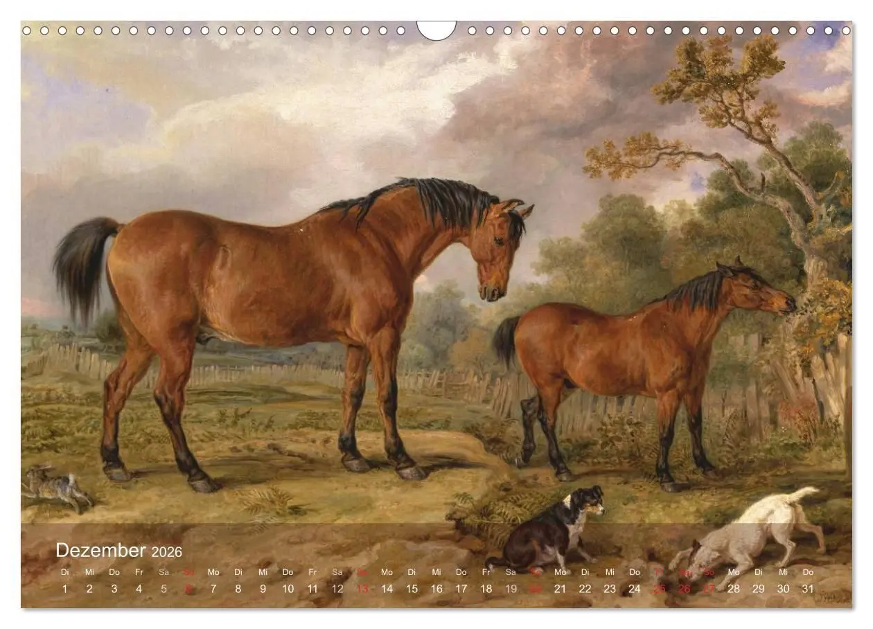 Bild: 9783516117806 | Pferde-Ölgemälde - Die Kunst der alten Meister (Wandkalender 2026...
