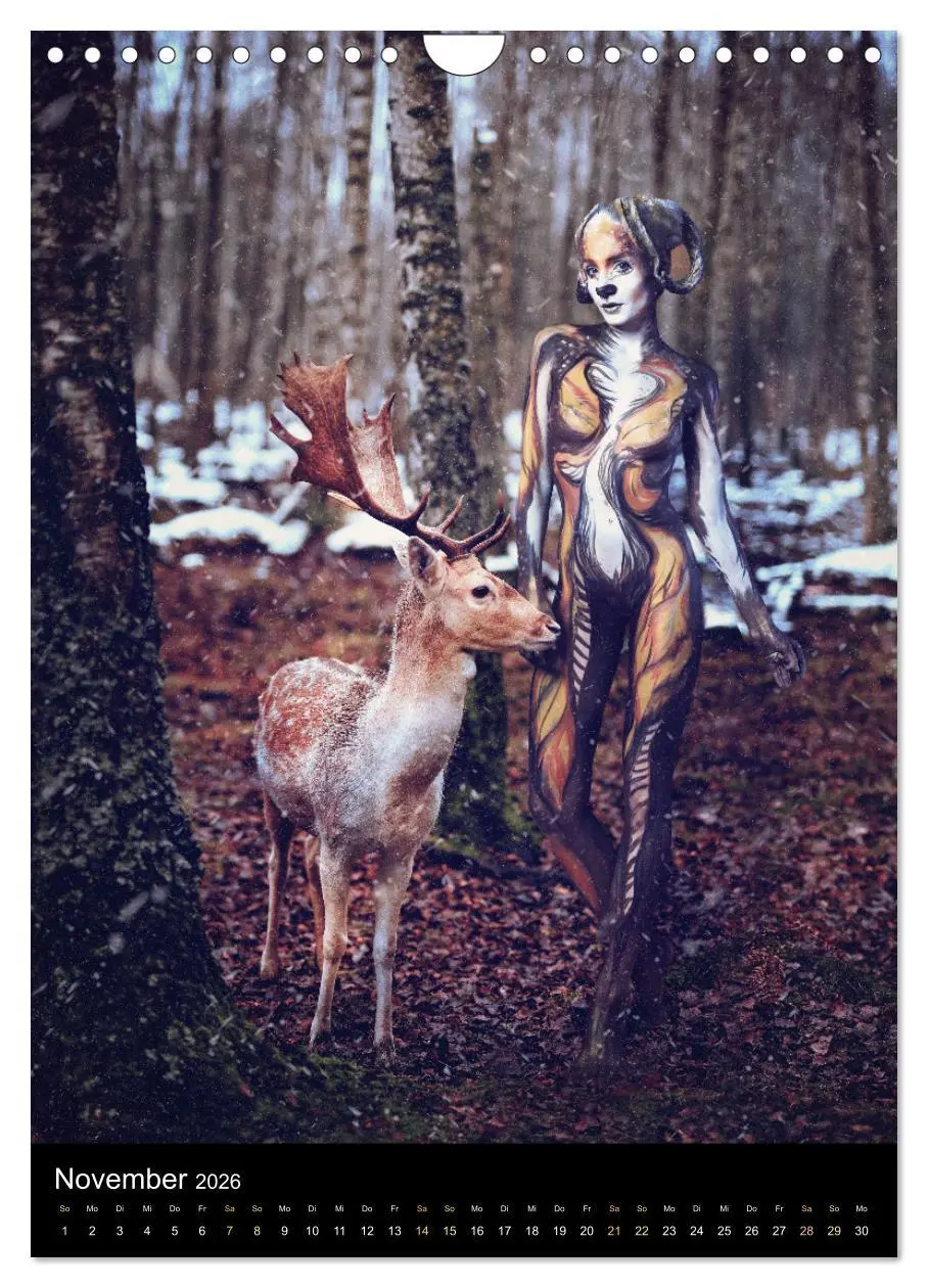Bild: 9783516357806 | Bodypainting Adventures - Farbe auf nackter Haut (Wandkalender 2026...