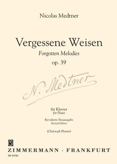 Cover: 9790010347806 | Vergessene Weisen | Forgotten Melodies op.39 für Klavier | Medtner