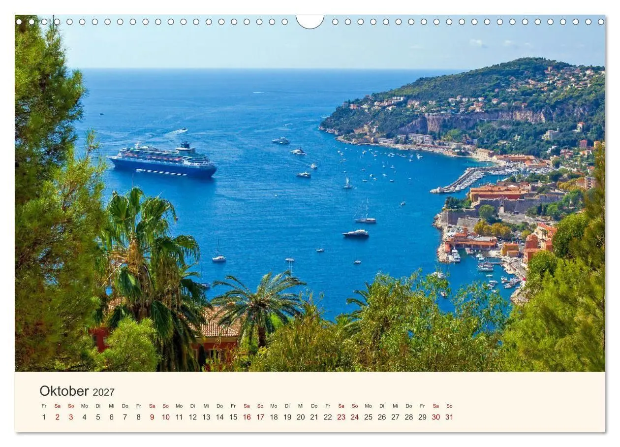 Bild: 9783569507906 | Wunderschöne Côte d'Azur (Wandkalender 2027 DIN A3 quer), CALVENDO...