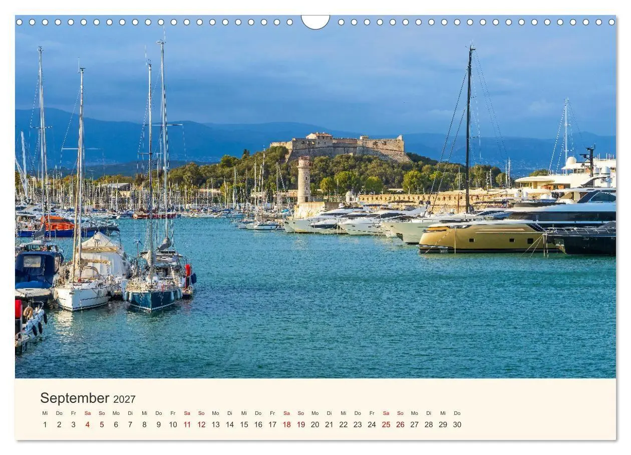 Bild: 9783569507906 | Wunderschöne Côte d'Azur (Wandkalender 2027 DIN A3 quer), CALVENDO...