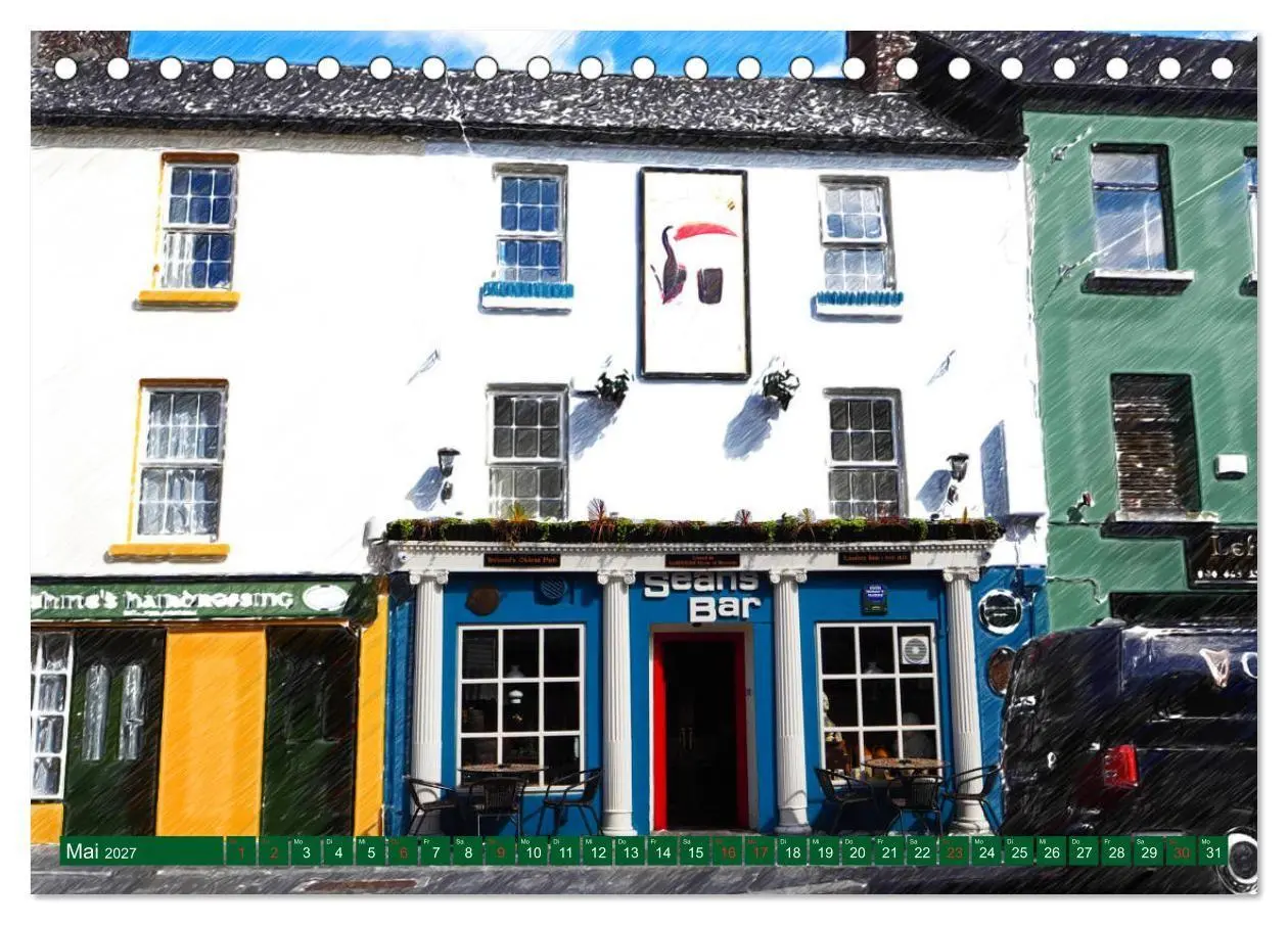 Bild: 9783569677906 | Irish Pubfronts - Irlands urige Kneipen (Tischkalender 2027 DIN A5...