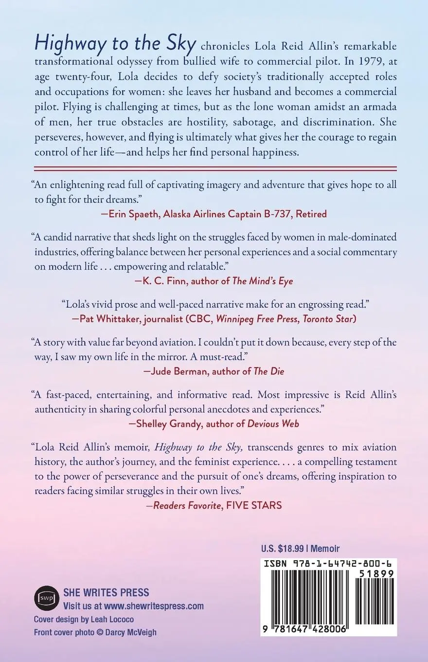 Rückseite: 9781647428006 | Highway to the Sky | An Aviator's Journey | Lola Reid Allin | Buch