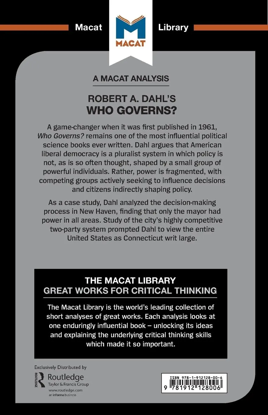 Rückseite: 9781912128006 | An Analysis of Robert A. Dahl's Who Governs? Democracy and Power in...
