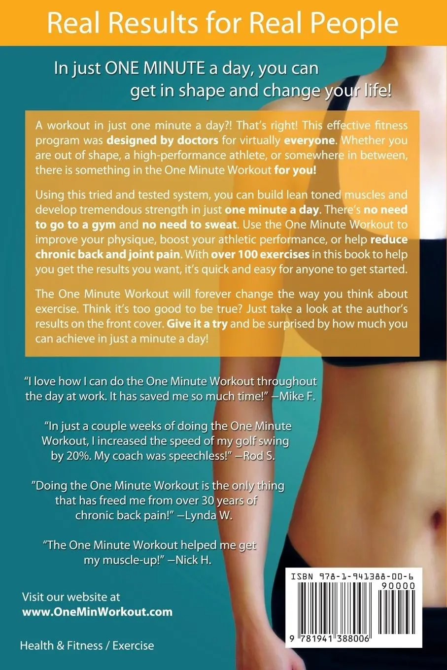 Rückseite: 9781941388006 | The One Minute Workout | Raymond Wu | Taschenbuch | Englisch | 2014