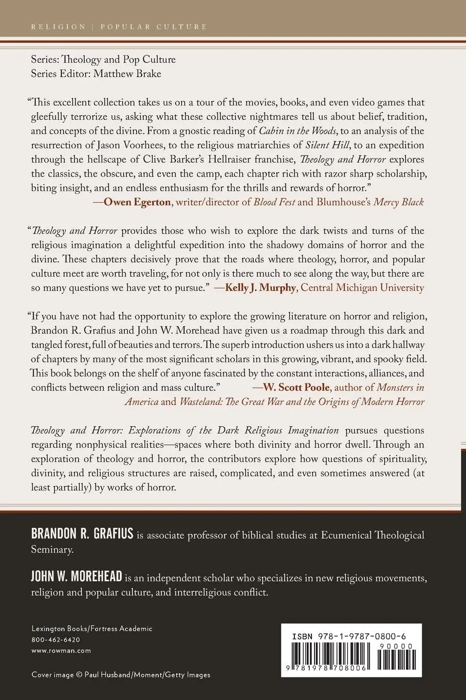 Rückseite: 9781978708006 | Theology and Horror | Explorations of the Dark Religious Imagination