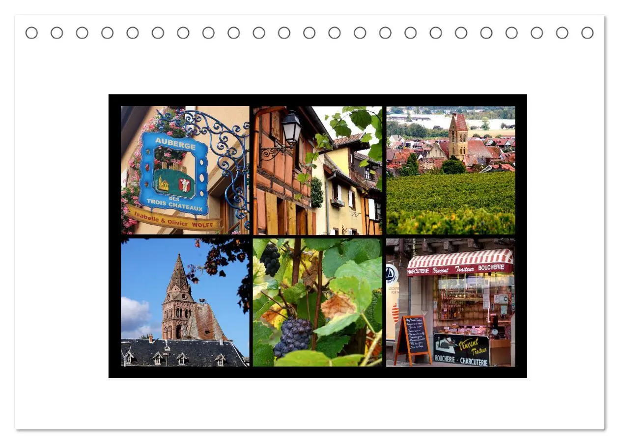 Cover: 9783457458006 | Faszinierendes Elsass (Tischkalender 2026 DIN A5 quer), CALVENDO...