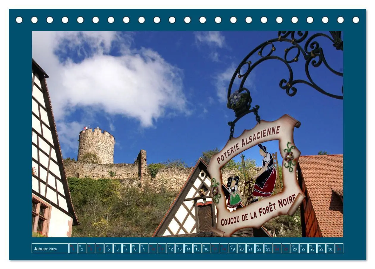 Bild: 9783457458006 | Faszinierendes Elsass (Tischkalender 2026 DIN A5 quer), CALVENDO...