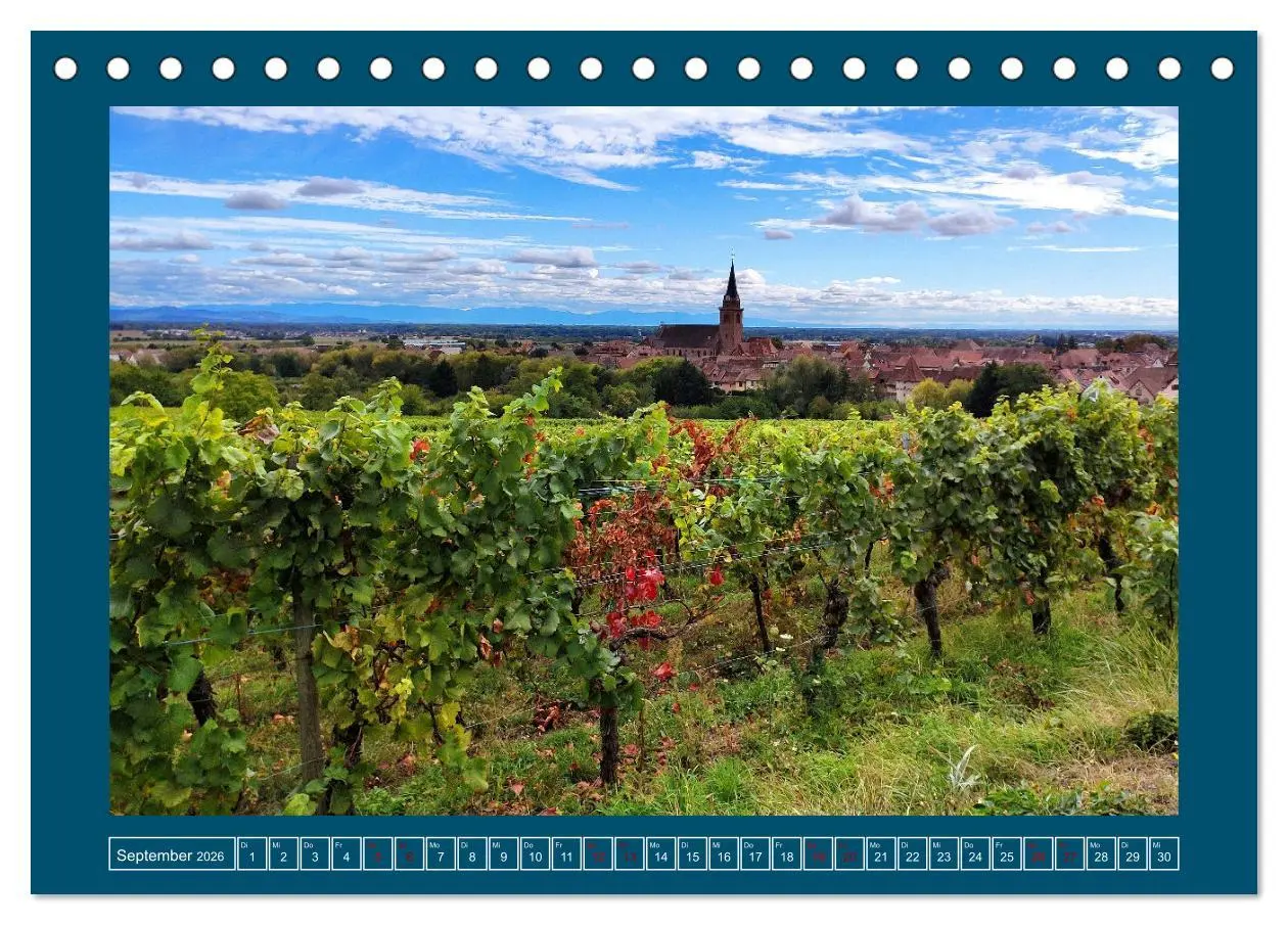 Bild: 9783457458006 | Faszinierendes Elsass (Tischkalender 2026 DIN A5 quer), CALVENDO...