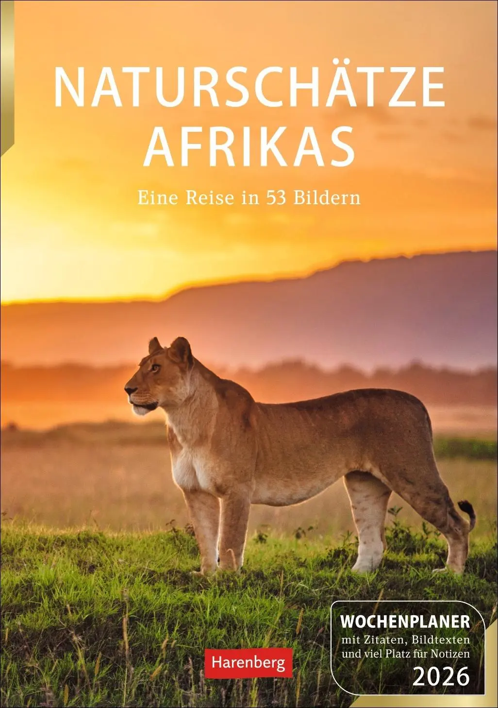 Cover: 9783840038006 | Naturschätze Afrikas Wochenplaner 2026 - Eine Reise in 53 Bildern