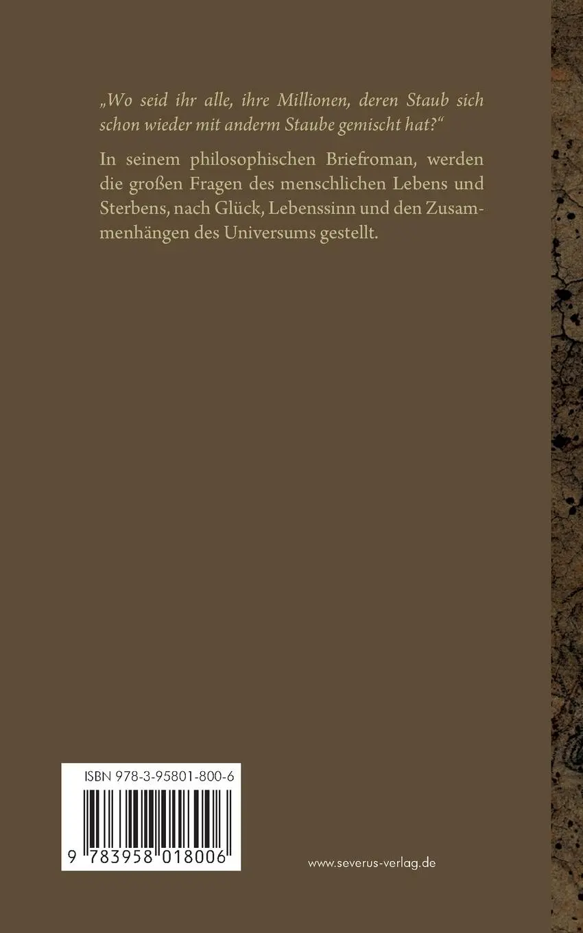 Rückseite: 9783958018006 | Fragmente aus dem Tagebuch eines Geistersehers | Karl Philipp Moritz