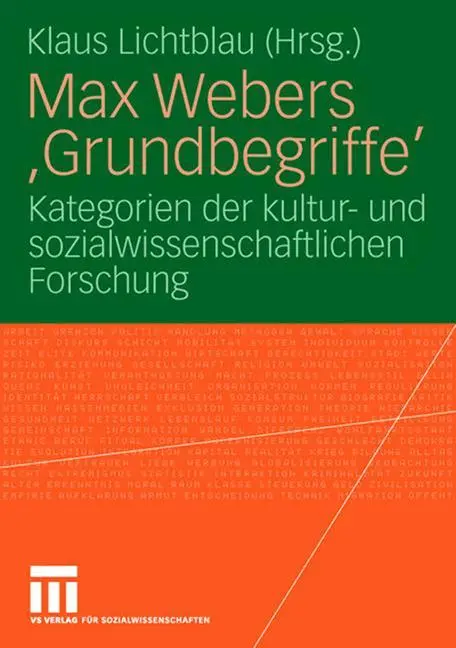 Cover: 9783531148106 | Max Webers 'Grundbegriffe' | Klaus Lichtblau | Taschenbuch | Paperback